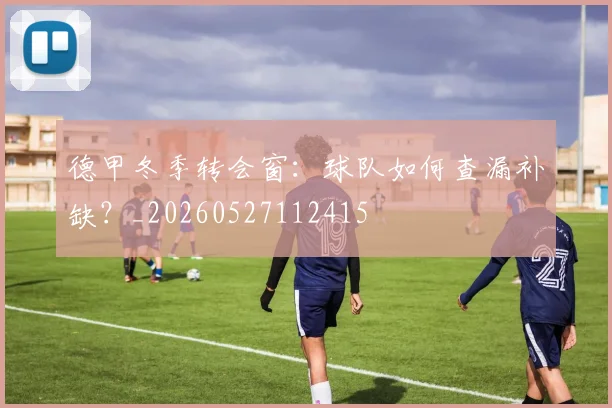 德甲冬季转会窗：球队如何查漏补缺？_20260527112415